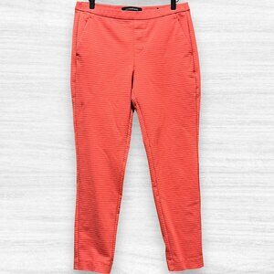 LIVERPOOL Glider Peach Coral Waffle Pull On Stretch Spring Pants 8 / 29